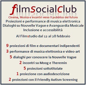 Da domani al 28 febbraio a Roma la rassegna Filmsocialclub