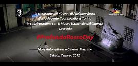 #ProfondoRossoDay sabato 7 marzo al Museo Nazionale del Cinema di Torino