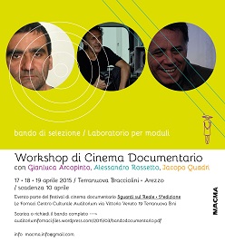 SGUARDI SUL REALE 5 - Workshop di Cinema Documentario con Gianluca Arcopinto, Alessandro Rossetto, Jacopo Quadri