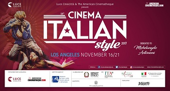 CINEMA ITALIAN STYLE 2017 - A Los Angeles fino al 21 novembre