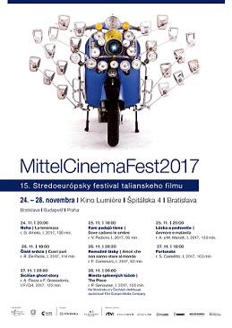 MITTELCINEMAFEST 2017 - A Bratislava parte la XV rassegna del nuovo cinema italiano