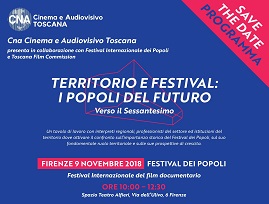 FESTIVAL DEI POPOLI 59 - Il 9 novembre incontro con CNA Cinema e Audiovisivo Toscana
