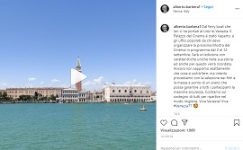 ALBERTO BARBERA - Un post su Instagram sulla Mostra di Venezia