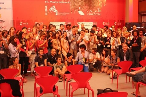 I partecipanti a Cinemadamare 2012 alla Mostra di Venezia