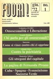 locandina di "FUORI! Storia del Primo Movimento di Liberazione Omosessuale in Italia (1971-1982)"