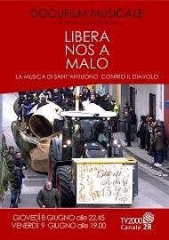 locandina di "Libera Nos a Malo: la Musica di Sant\'Antuono contro il Diavolo a Macerata Campania"