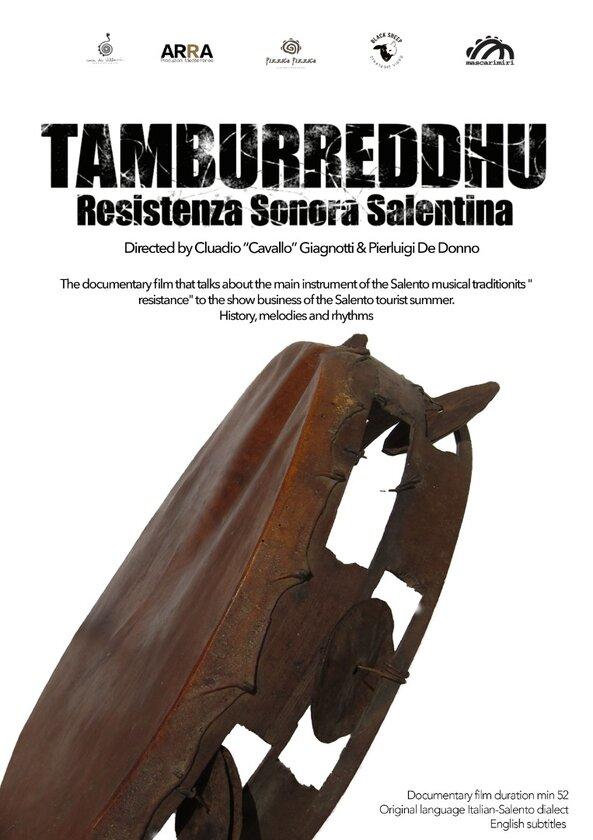 locandina di "Tamburreddhu. Resistenza Sonora Salentina"